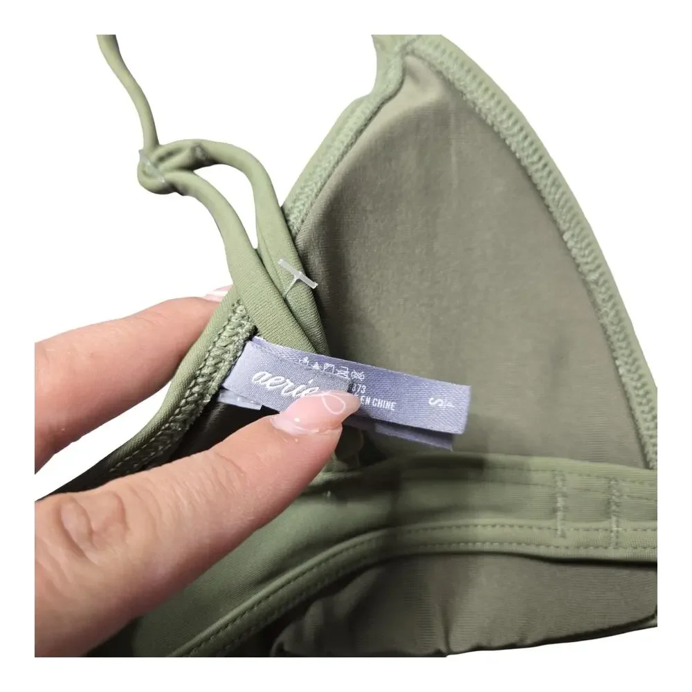 Aerie Green 2 Piece Swim Set Size: S‎